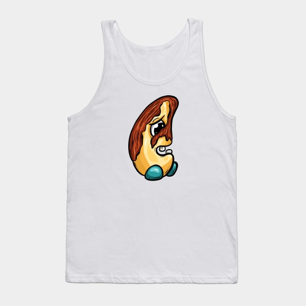 Brazil Nut Cartoon Character Tank Top by Squeeb Creative